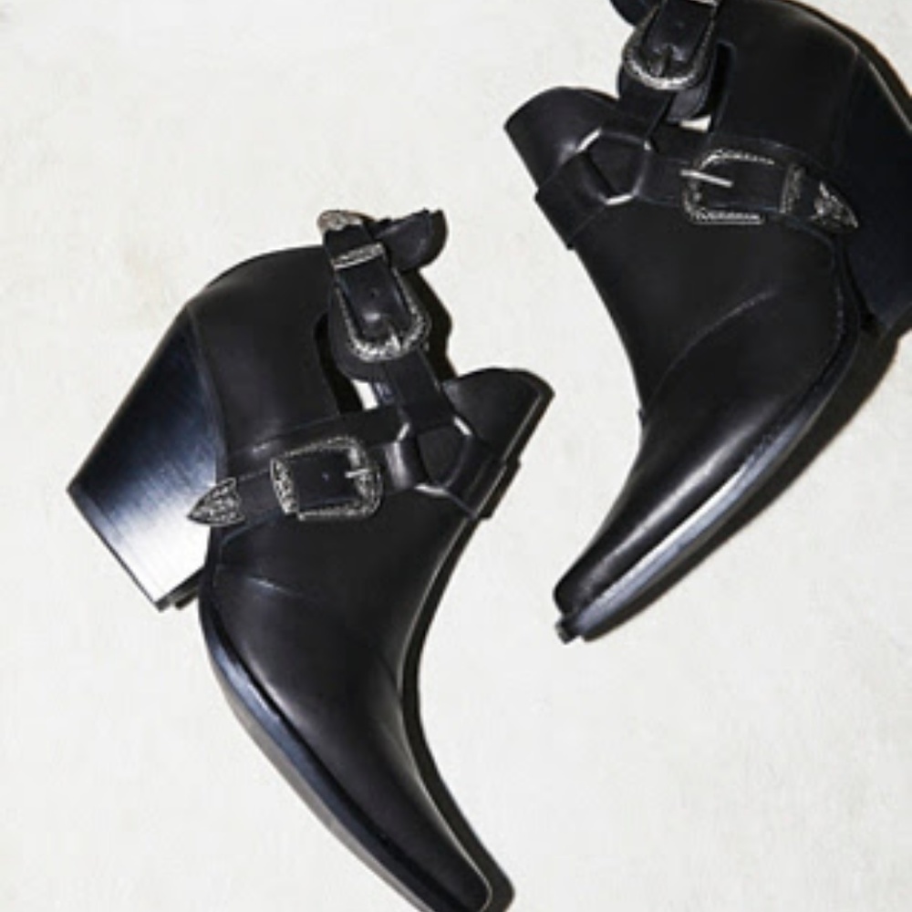Jeffrey Campbell Black Icon Western Boot NEW